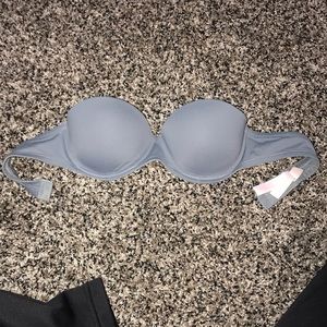 Grey Strapless Victoria’s Secret Bra